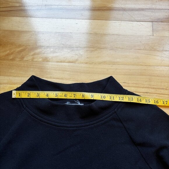 MaxMara Black Wool Knit Top with Button Detail - Women's Size L - Picture 5 of 12